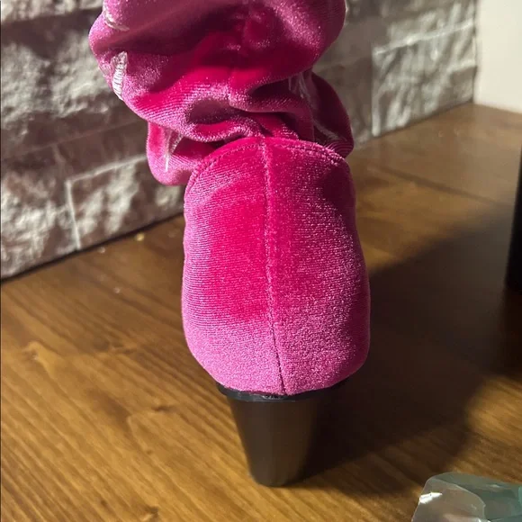 Cape Robbin Lish Velvet Rhinestone Thigh High Slouchy Western Boots NIB size 7 - Picture 9 of 15